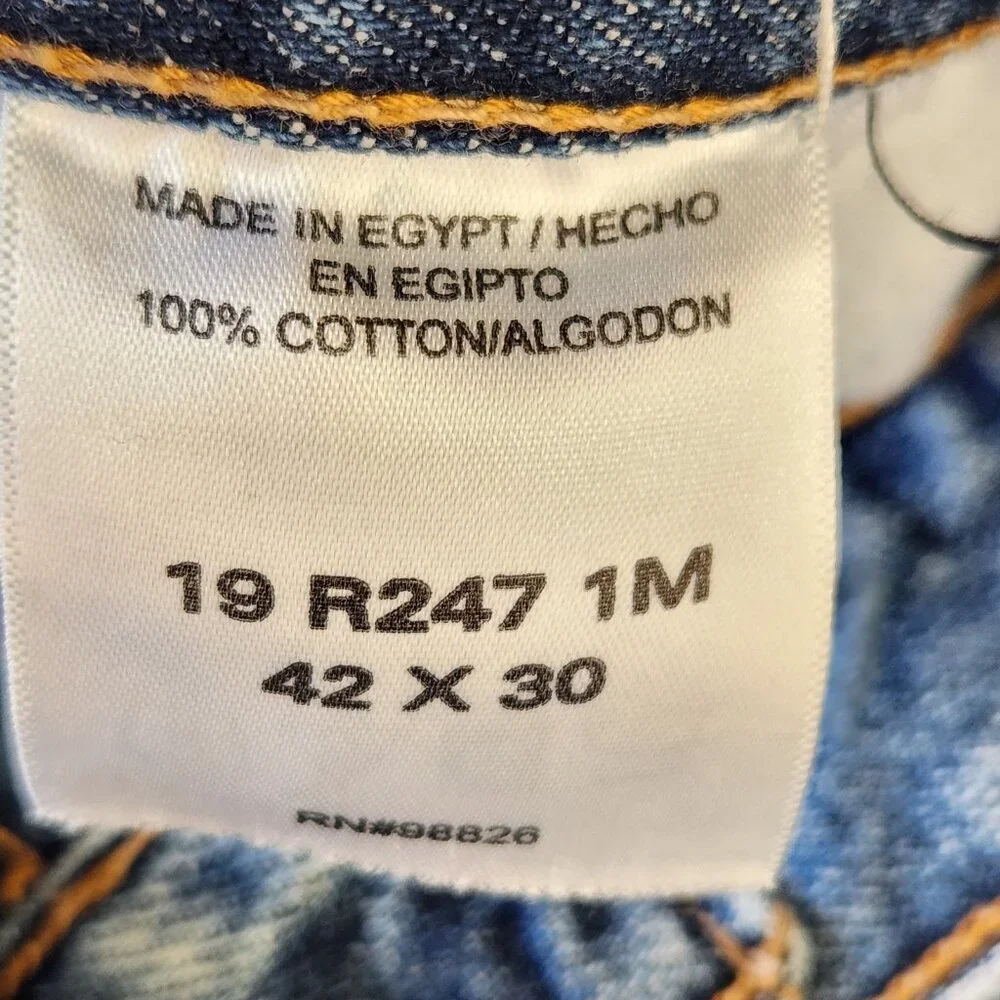 C.E. Schmidt‎ Vintage Workwear Jeans 42 X 30 Blue 100% Cotton Small Stain